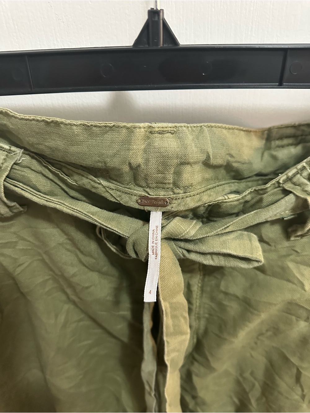 Free People Olive Drawstring Ankle Pants - Picture 3 of 4